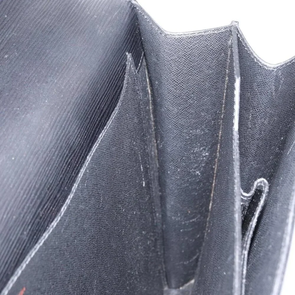 LOUIS VUITTON Epi Serviette Ambassador Business Bag Black M54412 LV Auth BA8580